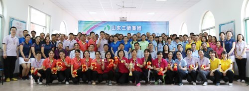 山东EVO真人集团第九届“EVO真人杯”职工乒乓球比赛胜利举行